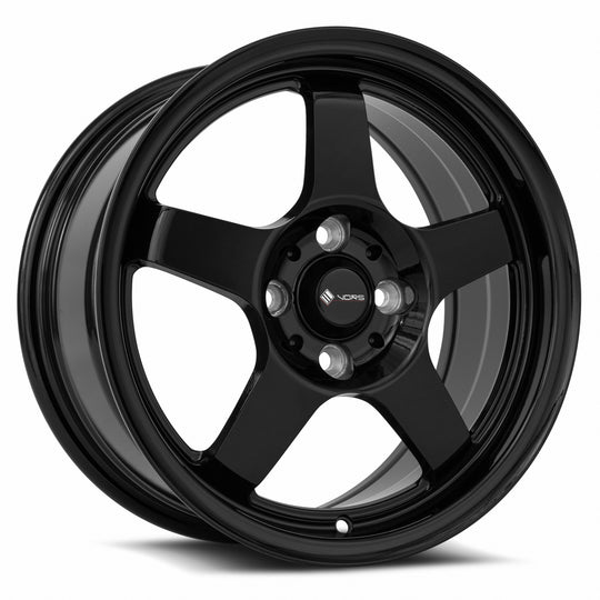 LT05157040040BK - Vors LT05 15X7 4X100 40MM Gloss Black - Vors Wheels Canada