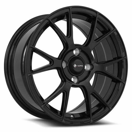 LT26157040040BK - Vors LT26 15X7 4X100 40MM Gloss Black - Vors Wheels Canada