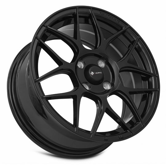 LT27157040040BK - Vors LT27 15X7 4X100 40MM Gloss Black - Vors Wheels Canada