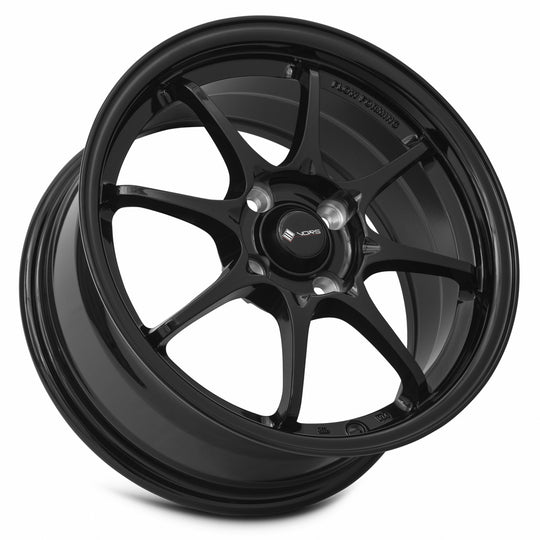 LT28157040040BK - Vors LT28 15X7 4X100 40MM Gloss Black - Vors Wheels Canada