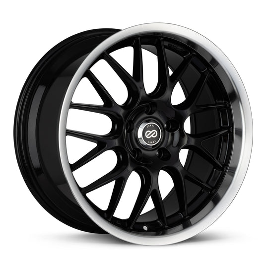469-285-6540BK - Enkei Lusso 20X8.5 5X114.3 40mm Black with Machined Lip - Enkei Wheels Canada
