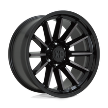 Load image into Gallery viewer, XD85579050418 - XD855 Luxe 17X9 5X127  18mm Gloss Black Machined With Gray Tint - XD Wheels Canada