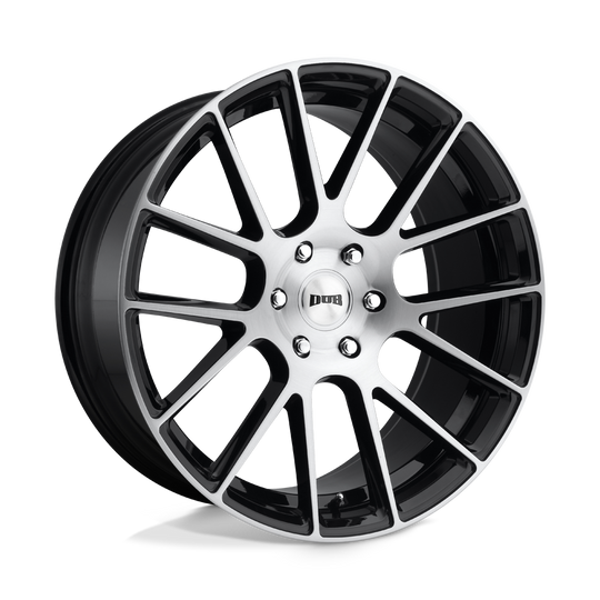 S206229577+20 - DUB S206 Luxe 22X9.5 6X139.7  20mm Gloss Black Brushed - DUB Wheels Canada