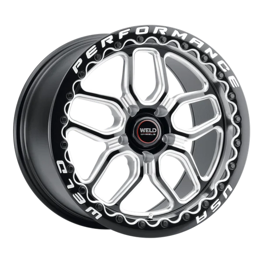S90780045P40 - Weld Street Performance Laguna Beadlock 18X10 5X112 ET 40mm Gloss Black Milled - Weld Street Performance Wheels Canada