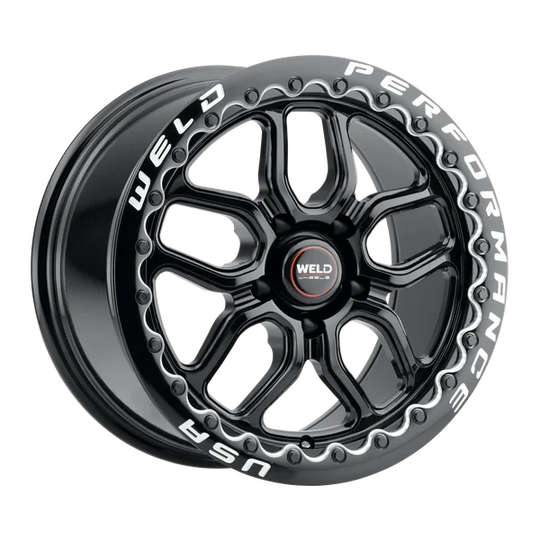 S92270071P30 - Weld Street Performance Laguna Beadlock 17X10 5X115 ET 30mm Gloss Black - Weld Street Performance Wheels Canada