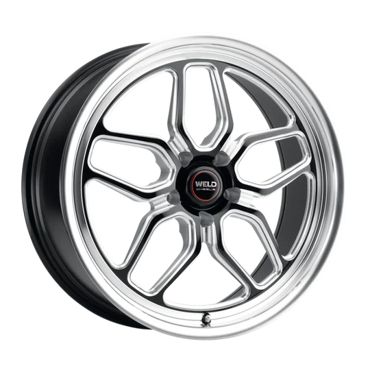 S15280563P65 - Weld Street Performance Laguna Drag 18X10.5 5X120.65 ET 65mm Gloss Black Milled - Weld Street Performance Wheels Canada