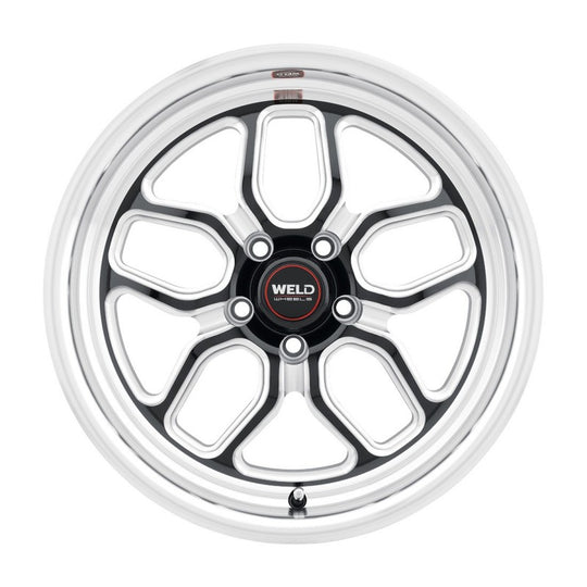 S15270067P50 - WELD Street Performance Laguna Drag 17X10 5X114.3 +50mm Gloss Black Milled & Diamond Lip - WELD Street Performance Wheels Canada