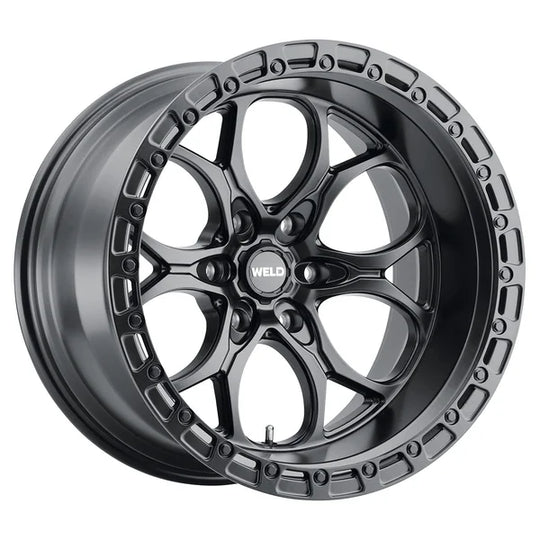 W10800075475 - Weld Off-Road Ledge 6 20X10 5X127 ET -18mm Satin Black - Weld Off-Road Wheels Canada
