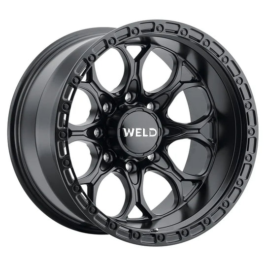 W10809018501 - Weld Off-Road Ledge 8 20X9 8X180 ET 0mm Satin Black - Weld Off-Road Wheels Canada