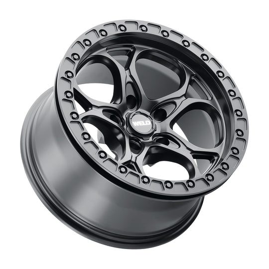 W90670075450 - WELD Off-Road Ledge Beadlock 17X10 5X127 -25mm Candy Red & Candy Red - WELD Off-Road Wheels Canada