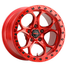 Load image into Gallery viewer, W90670075450 - WELD Off-Road Ledge Beadlock 17X10 5X127 -25mm Candy Red &amp; Candy Red - WELD Off-Road Wheels Canada