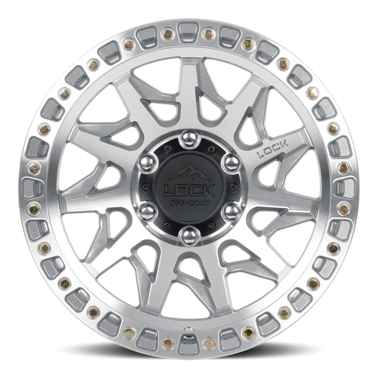 LUNATIC-7987MC - Lock Off-Road Lunatic 17X9 8X170 ET 1mm Machined With Clear Coat - Lock Off-Road Wheels Canada