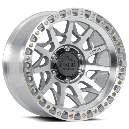 LUNATIC-7986MC12N - Lock Off-Road Lunatic 17X9 8X165.1 ET -12mm Machined With Clear Coat - Lock Off-Road Wheels Canada