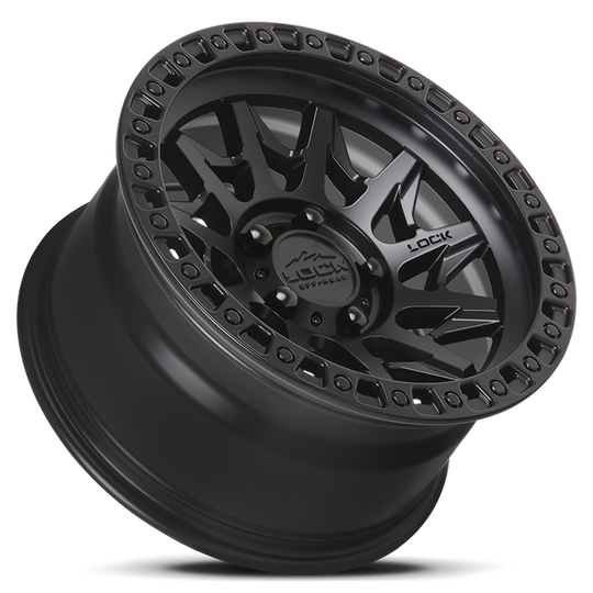 LUNATIC-2987MB20 - Lock Off-Road Lunatic 20X9 8X170 ET 20mm Matte Black with Matte Black Ring - Lock Off-Road Wheels Canada