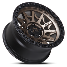 Charger l'image dans la galerie, LUNATIC-7987MRMBR12N - Lock Off-Road Lunatic 17X9 8X170 ET -12mm Matte Bronze with Matte Black Ring - Lock Off-Road Wheels Canada
