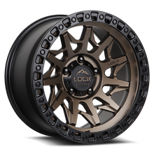 Charger l'image dans la galerie, LUNATIC-2986MRMBR20 - Lock Off-Road Lunatic 20X9 8X165.1 ET 20mm Matte Bronze with Matte Black Ring - Lock Off-Road Wheels Canada