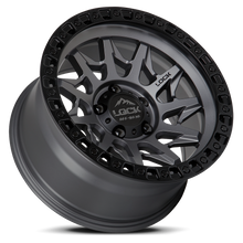 Load image into Gallery viewer, LUNATIC-8957MGMBR1 - Lock Lunatic 18X9 5X127 1mm Matte Grey With Matte Black Ring - Lock Wheels Canada