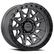 Load image into Gallery viewer, LUNATIC-8957MGMBR1 - Lock Lunatic 18X9 5X127 1mm Matte Grey With Matte Black Ring - Lock Wheels Canada