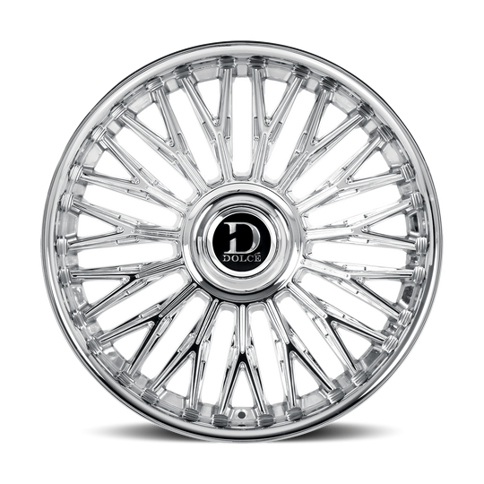 LUSSO-241000C - Dolce Luxury Lusso 24X10 Blank ET 35mm Chrome - Dolce Luxury Wheels Canada