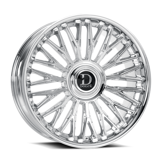 LUSSO-229536C18 - Dolce Luxury Lusso 22X9.5 6X135 / 6X139.7 ET 18mm Chrome - Dolce Luxury Wheels Canada