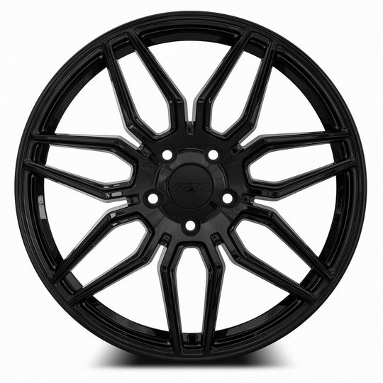 M02420A152048BK - MRR M024 20X11 5X120 48MM Gloss Black For Corvette C8 Use Front M024198552038BK - MRR Wheels Canada