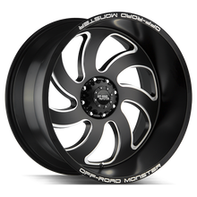 Load image into Gallery viewer, M070639N19BML - Off Road Monster M07 M07 20X10 6X139.7 -19mm Flat Black Milled - Off Road Monster Wheels Canada