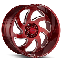Load image into Gallery viewer, M070800N19R - Off Road Monster M07 M07 20X10 BLANK -19mm Candy Red - Off Road Monster Wheels Canada