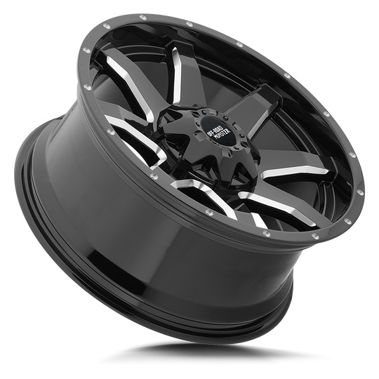 M08012000N44GB - Off Road Monster M08 M08 20X12 BLANK -44mm All Gloss Black - Off Road Monster Wheels Canada
