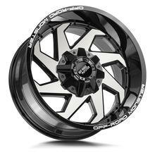 Charger l'image dans la galerie, M090000N12GBM - Off Road Monster M09 M09 20X10 BLANK -12mm Gloss Black Machined - Off Road Monster Wheels Canada