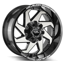 Charger l'image dans la galerie, M090000N12GBM - Off Road Monster M09 M09 20X10 BLANK -12mm Gloss Black Machined - Off Road Monster Wheels Canada