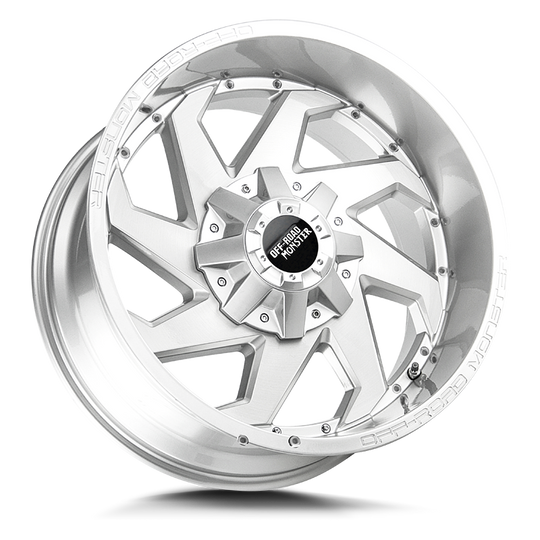 M090000N12BFS - Off Road Monster M09 M09 20X10 BLANK -12mm Brushed Face Silver - Off Road Monster Wheels Canada