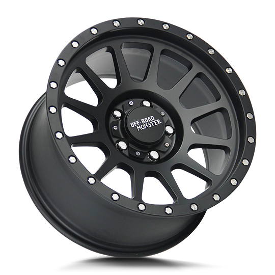 M10752700B - Off Road Monster M10 M10 17X9 5X127 0mm Flat Black - Off Road Monster Wheels Canada