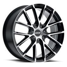 Load image into Gallery viewer, M123-2085003340B - MKW M123 20X8.5 5X112/5X114 40mm Gloss Black Machined Wheel - MKW Wheels Canada