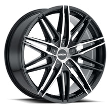 Load image into Gallery viewer, M124-2085003140B - MKW M124 20X8.5 5X110/5X115 40mm Gloss Black Machined Wheel - MKW Wheels Canada