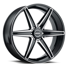 Load image into Gallery viewer, M125-2495655030B - MKW M125 24X9.5 6X139.7 30mm Gloss Black Machined Wheel - MKW Wheels Canada
