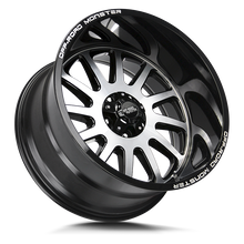 Load image into Gallery viewer, M17752700GBM - Off Road Monster M17 M17 17X9 5x127 0mm Gloss Black Machined - Off Road Monster Wheels Canada