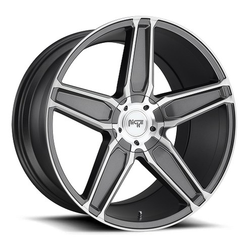 M181200500-20 - Niche M181 Cannes 20X10.5 BLANK ET 20mm Matte Gunmetal - Niche Wheels Canada