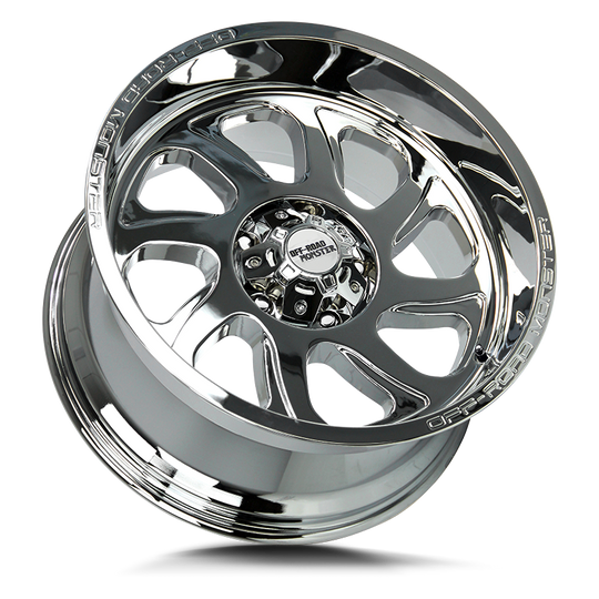 M220539N19 - Off Road Monster M22 M22 20X10 5X139.7 -19mm Chrome - Off Road Monster Wheels Canada