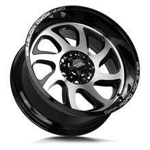 Charger l'image dans la galerie, M220639N19GBM - Off Road Monster M22 M22 20X10 6X139.7 -19mm Gloss Black Machined - Off Road Monster Wheels Canada