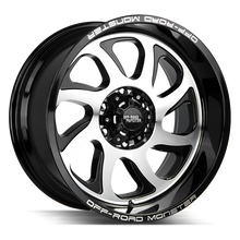Load image into Gallery viewer, M220865N19GBM - Off Road Monster M22 M22 20X10 8X165.1 -19mm Gloss Black Machined - Off Road Monster Wheels Canada