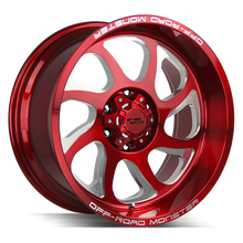 Load image into Gallery viewer, M22212639N44R - Off Road Monster M22 M22 22X12 6X139.7 -44mm Candy Red - Off Road Monster Wheels Canada