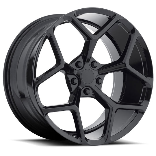 M228229552025BK - MRR M228 22X9.5 5X120 25MM Gloss Black For Chevy Camaro Z28 Style - MRR Wheels Canada