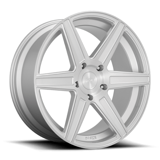 M235229584+20 - Niche M235 Carina 22X9.5 6X139.7  20mm Gloss Silver Brushed - Niche Wheels Canada