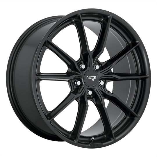 M238209021+35 - Niche M238 Rainier 20X9 5X120  35mm Matte Black - Niche Wheels Canada