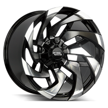 Load image into Gallery viewer, M240527N19GBM - Off Road Monster M24 20X10 5X127 / 5X139.7 -19mm Gloss Black, Machined - Off Road Monster Wheels Canada