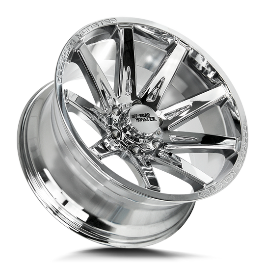 M250527N19C - Off Road Monster M25 M25 20X10 5X127 -19mm Chrome - Off Road Monster Wheels Canada