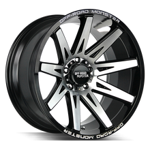 Load image into Gallery viewer, M25212639N44GBM - Off Road Monster M25 M25 22X12 6X139.7 -44mm Gloss Black Machined - Off Road Monster Wheels Canada