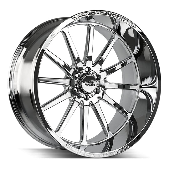 M26612639N44C - Off Road Monster M26 M26 26X12 6X139.7 -44mm Chrome - Off Road Monster Wheels Canada