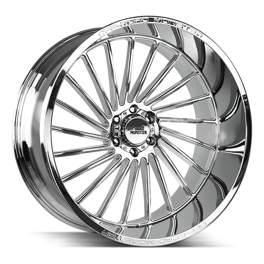 M27612000N44C - Off Road Monster M27 M27 26X12 BLANK -44mm Chrome - Off Road Monster Wheels Canada