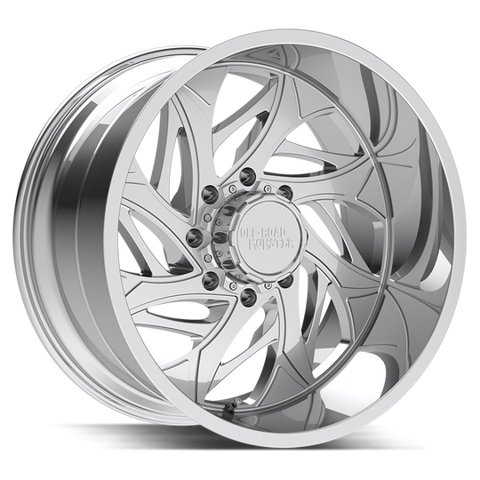 M28212607N44C - Off Road Monster M28 22X12 6X135 / 6X139.7 -44mm Chrome - Off Road Monster Wheels Canada